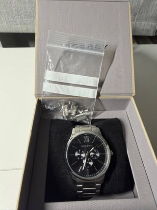 Reloj Viceroy Negro y Plateado