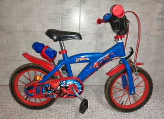 Bicicleta Spiderman 14 Blu e Rosso
