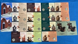 18 Monedas S/ 1 Perú Cerámica Peruana
