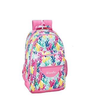 Mochila Benetton Coral Multicolor