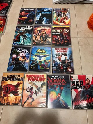 Pelis DVD batman y la mayoria de DC