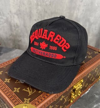 Gorra DSquared2 Negra Roja Brotherhood