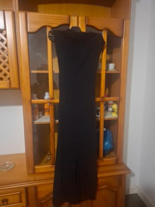 Vestido largo negro Stradivarius Talla XS
