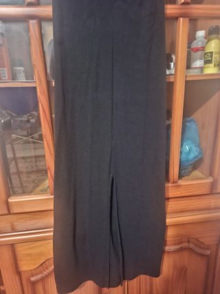 Vestido largo negro Stradivarius Talla XS