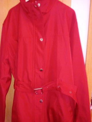 Parka mujer roja