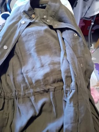 Parka Zara Mujer Verde