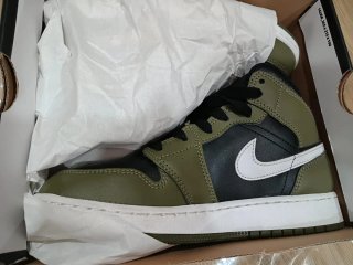 Scarpe Jordan Mid Olive Green