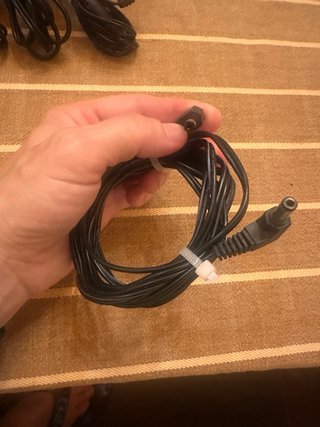 Lote cable jack 3,5 mm AUX + cable alimentación DC