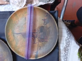 PAREJA DE PLATOS FALCÓ Y COMPAÑIA.Medalla de Oro