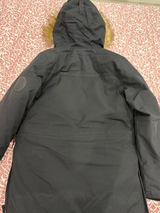 Abrigo Quechua Negro Nuevo Sin Etiqueta