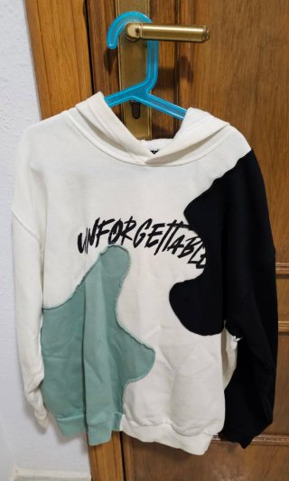 Sudadera Sisley patchwork
