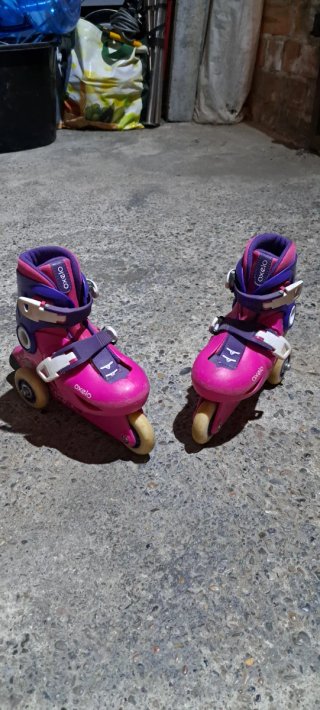 Patines Oxelo Talla 26-28 Rosa/Morado