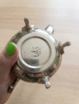Juego Té Marroquí tetera y 4 Vasos Colores