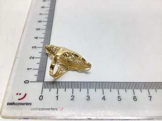 anillo oro 18k con piedra con circonita t. 10 (15,92 mm)