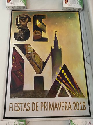Cartel fiestas de primavera de Sevilla 2018