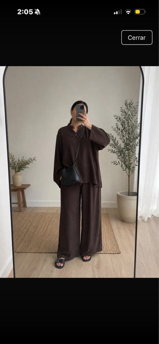 Conjunto marrón talla única