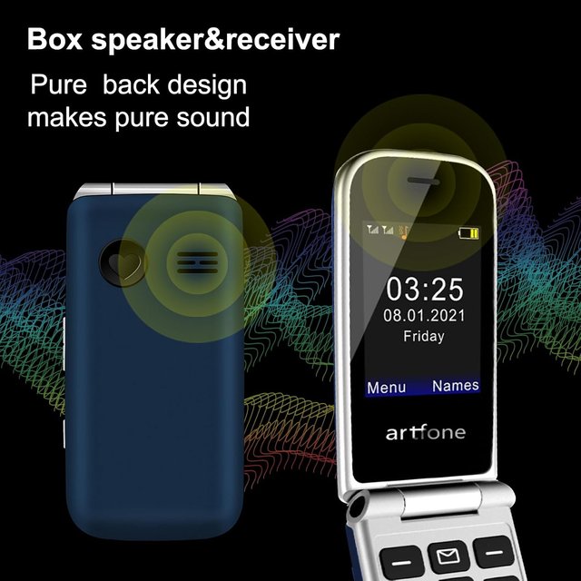 F20 Azul telefono para persona Mayores