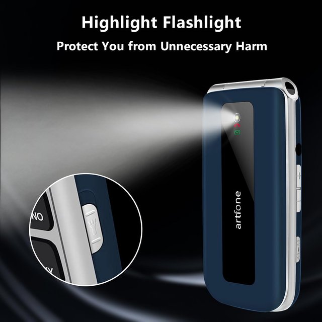 F20 Azul telefono para persona Mayores