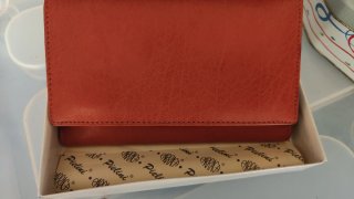 Cartera Pielini Señora Piel Roja y Marrón