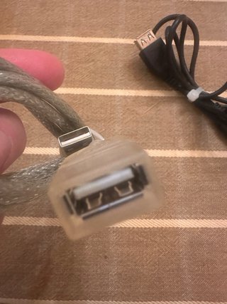 Lote 2 cables USB A a USB B impresora