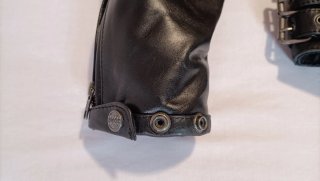 Chaqueta de cuero Segura Negra