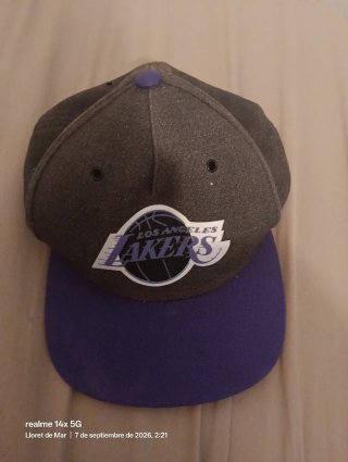 Gorra Los Angeles Lakers Gris y Morado