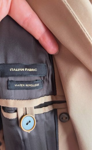 Gabardina Massimo Dutti Beige
