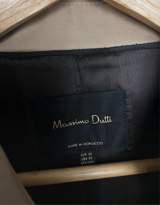 Gabardina Massimo Dutti Beige