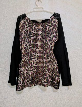 Camiseta manga larga estampada