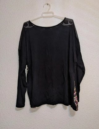 Camiseta manga larga estampada