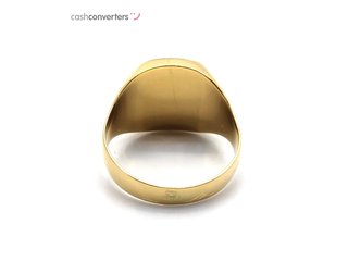 sello oro 18k con piedra con circonita,onix