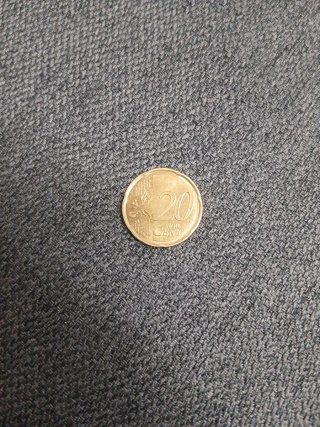 Moneda 20 céntimos Malta 2008 error y la F abajo