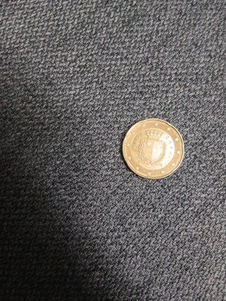 Moneda 20 céntimos Malta 2008 error y la F abajo