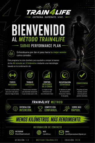 ‍️ PLAN DE ENTRENAMIENTO SUB40 – 10 KM | 8 SEMANAS