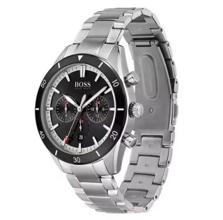 Reloj Hugo Boss Negro y Plateado