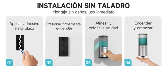 Dispensador Jabón Automático IPX7 PACK 3 UNIDADES