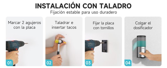 Dispensador Jabón Automático IPX7 PACK 3 UNIDADES