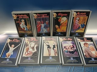 9 vhs, Películas de MARILYN  MONROE + foto del actor enmarcada