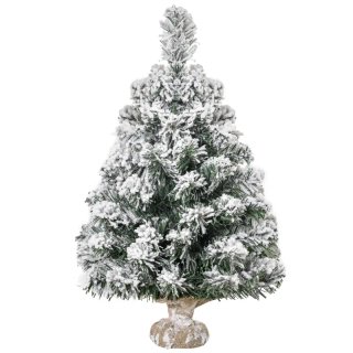 Mini árbol Navidad nevado