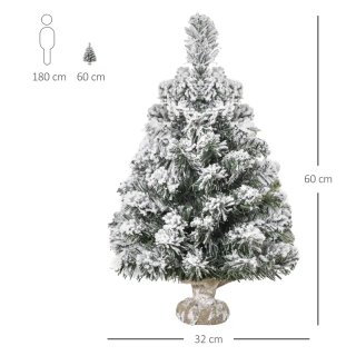 Mini árbol Navidad nevado