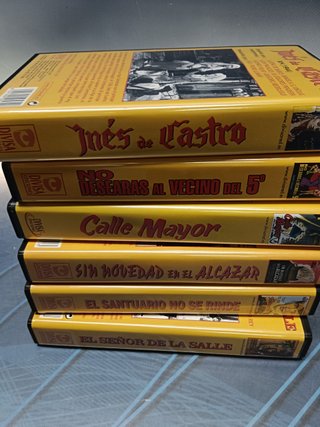 Lote, 8 VHS, películas clásicas del cine Español