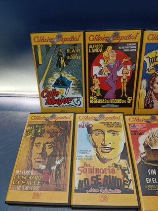 Lote, 8 VHS, películas clásicas del cine Español