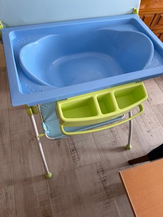 Bañera cambiador bebé con soporte