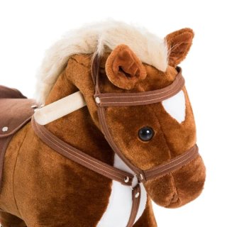 Caballo balacín marrón