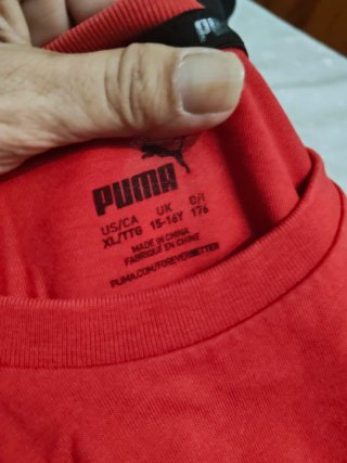 Camiseta Puma Roja Talla 15-16