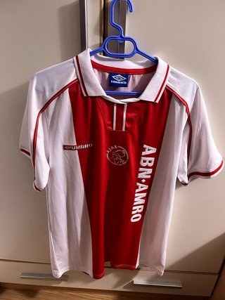Camiseta Ajax Retro Umbro Blanco Talla M