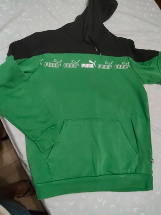 Sudadera Puma Negra y Verde