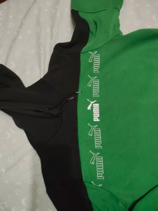 Sudadera Puma Negra y Verde