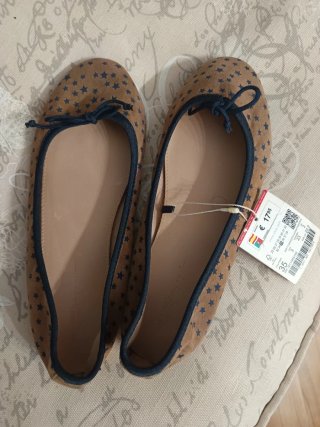 Bailarinas Zara estrellas talla 35