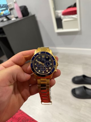 Reloj Lotus Dorado y Azul